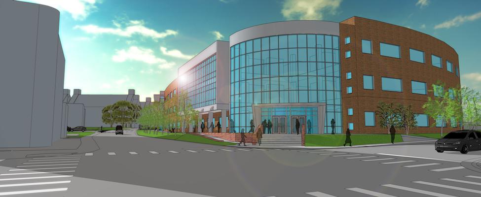 Rendering of new Health Professions building