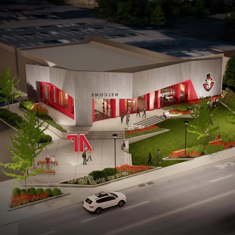 Rendering of the new Welcome Center